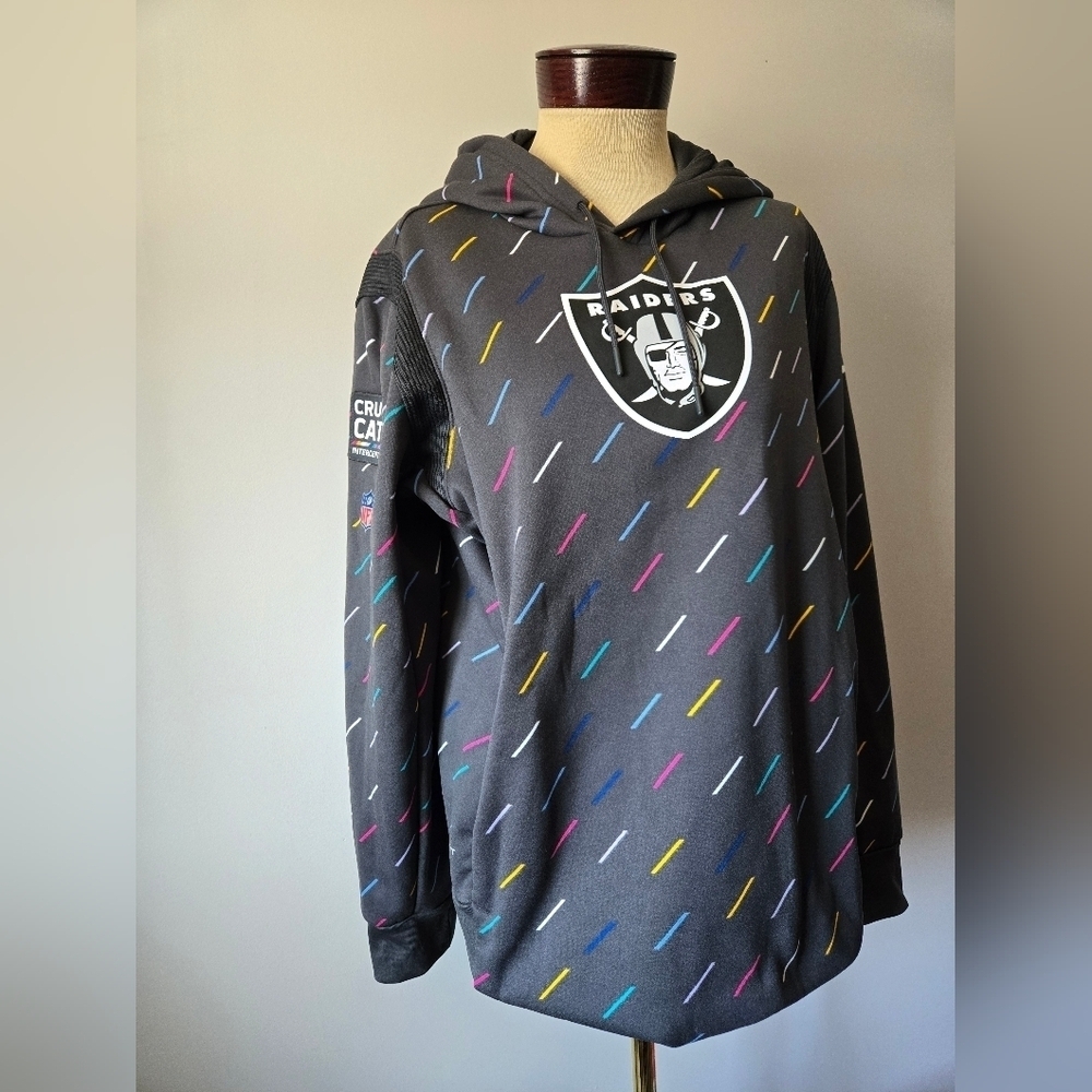 Nike NFL Las Vegas Raiders Crucial Catch Hoodie. Size Womens XL - Picture 2 of 15